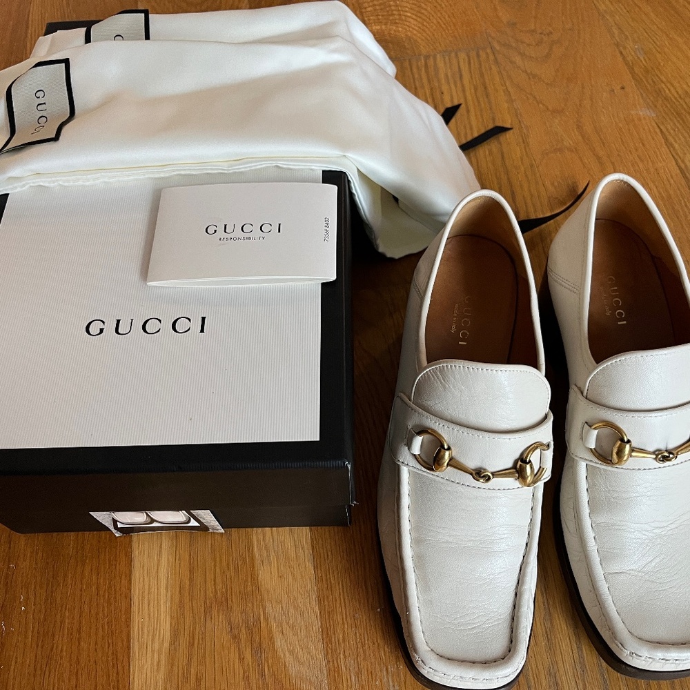 Gucci Vegas 1955 Horsebit Block Heeled Loafers